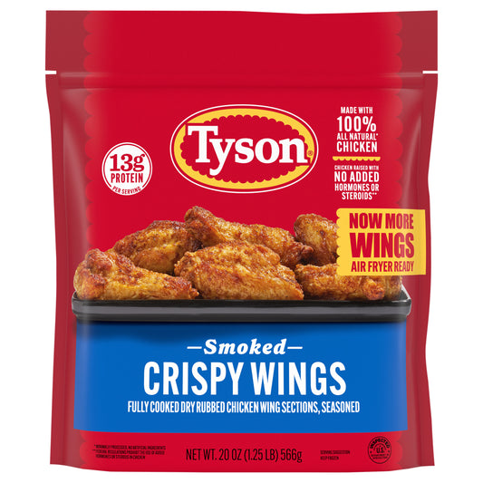 Smoked Crispy Wings, Fully Cooked