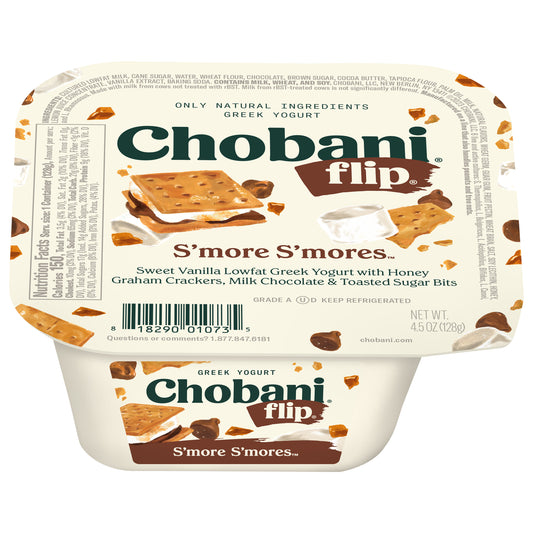 Chobani® Flip® Low-Fat Greek Yogurt Chocolate S'more S'mores 4.5oz