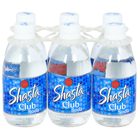 Shasta Sparkling Club Soda 6 - 10 fl oz Bottles