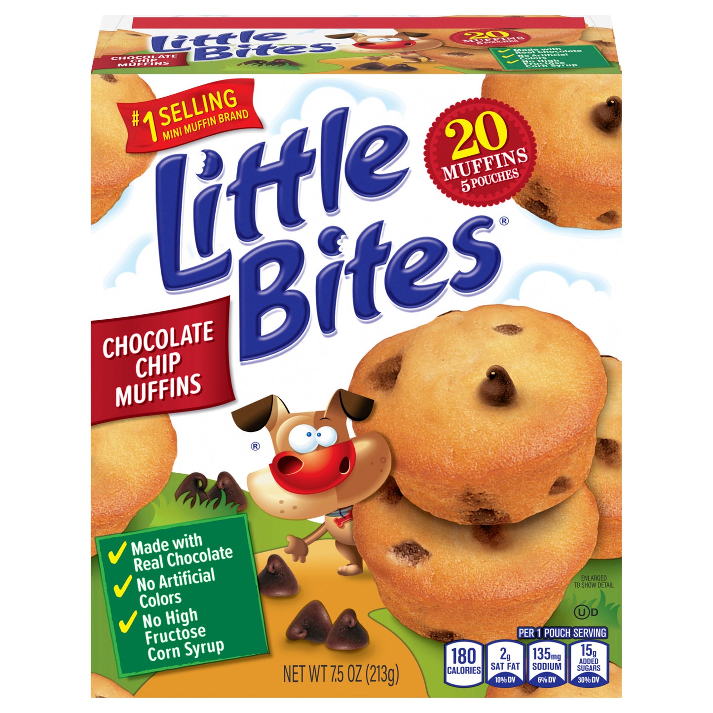 Entenmann's Little Bites Chocolatey Chip Mini Muffins, 5 packs, 7.5 oz