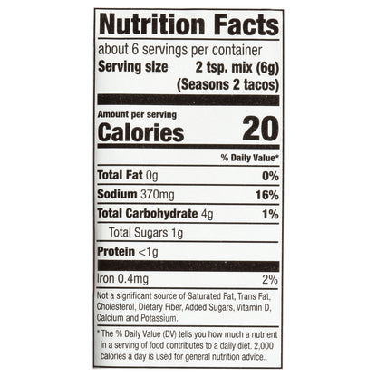 McCormick Taco Seasoning Mix - Gluten Free, 1.25 oz