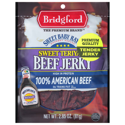 Bridgford Sweet Baby Ray's Sweet Teriyaki Beef Jerky 2.85 oz