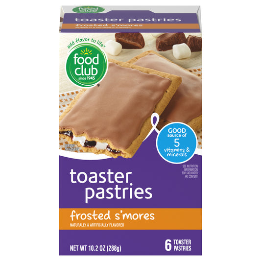 Food Club Frosted S'Mores Toaster Pastries 6 ea