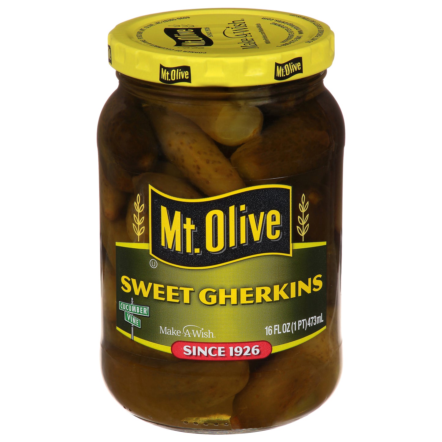Mt. Olive Sweet Gherkin Pickles - 16 fl oz jar