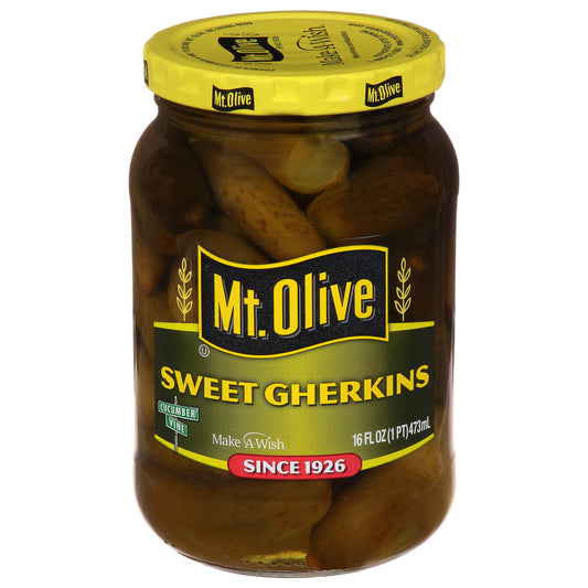 Mt. Olive Sweet Gherkin Pickles - 16 fl oz jar