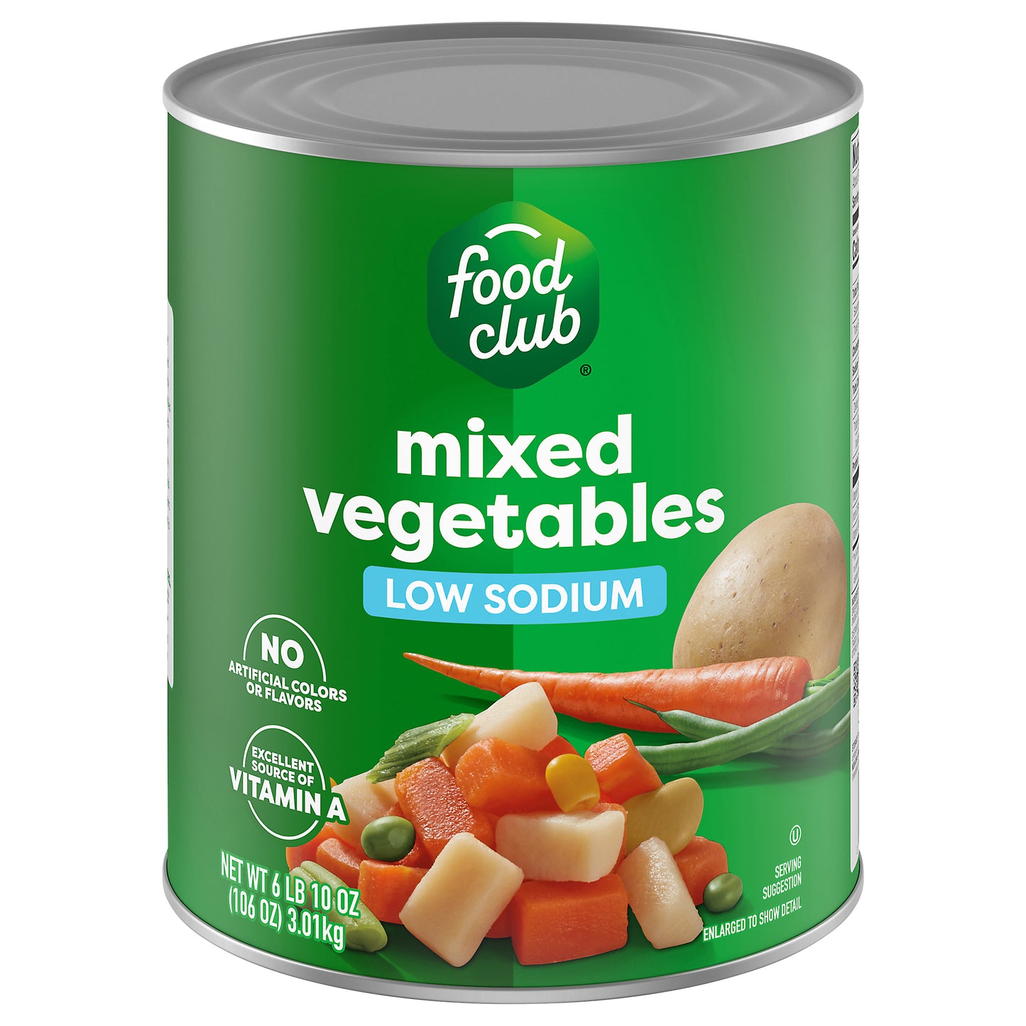 Food Club Low Sodium Mixed Vegetables 106 oz