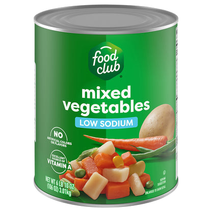 Food Club Low Sodium Mixed Vegetables 106 oz