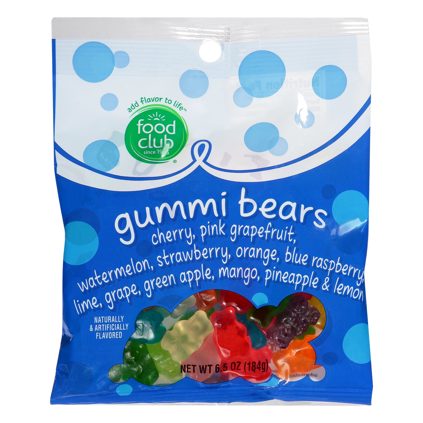 Food Club Gummi Bears 6.5 oz
