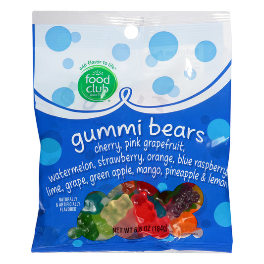 Food Club Gummi Bears 6.5 oz