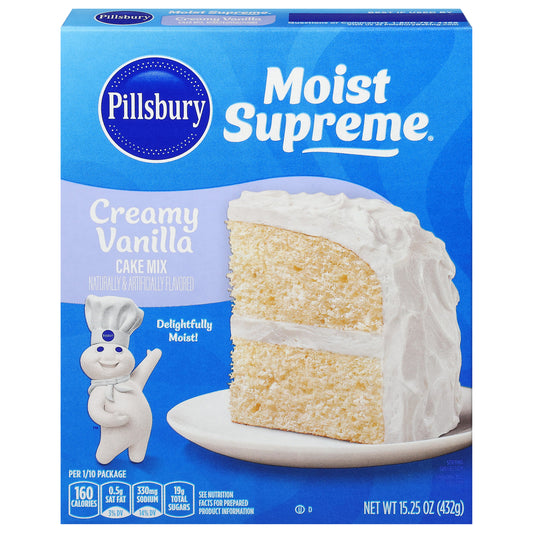 Pillsbury Moist Supreme Creamy Vanilla Cake Mix 15.25 oz