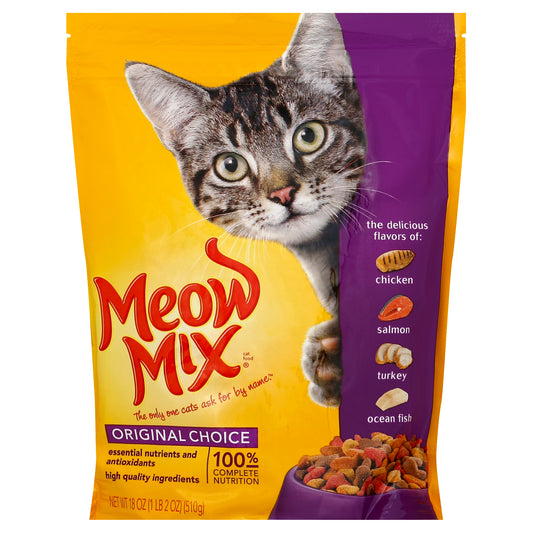 Meow Mix Cat Food 18 oz