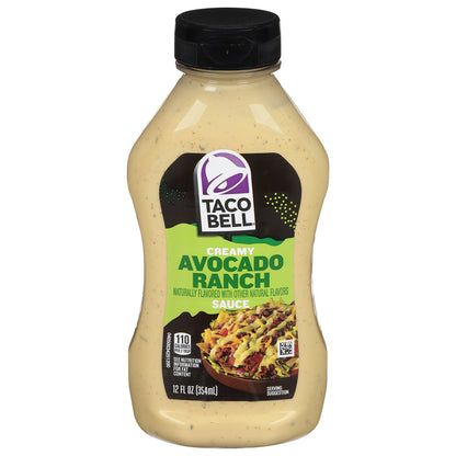 Taco Bell Creamy Avocado Ranch Sauce 12 fl oz