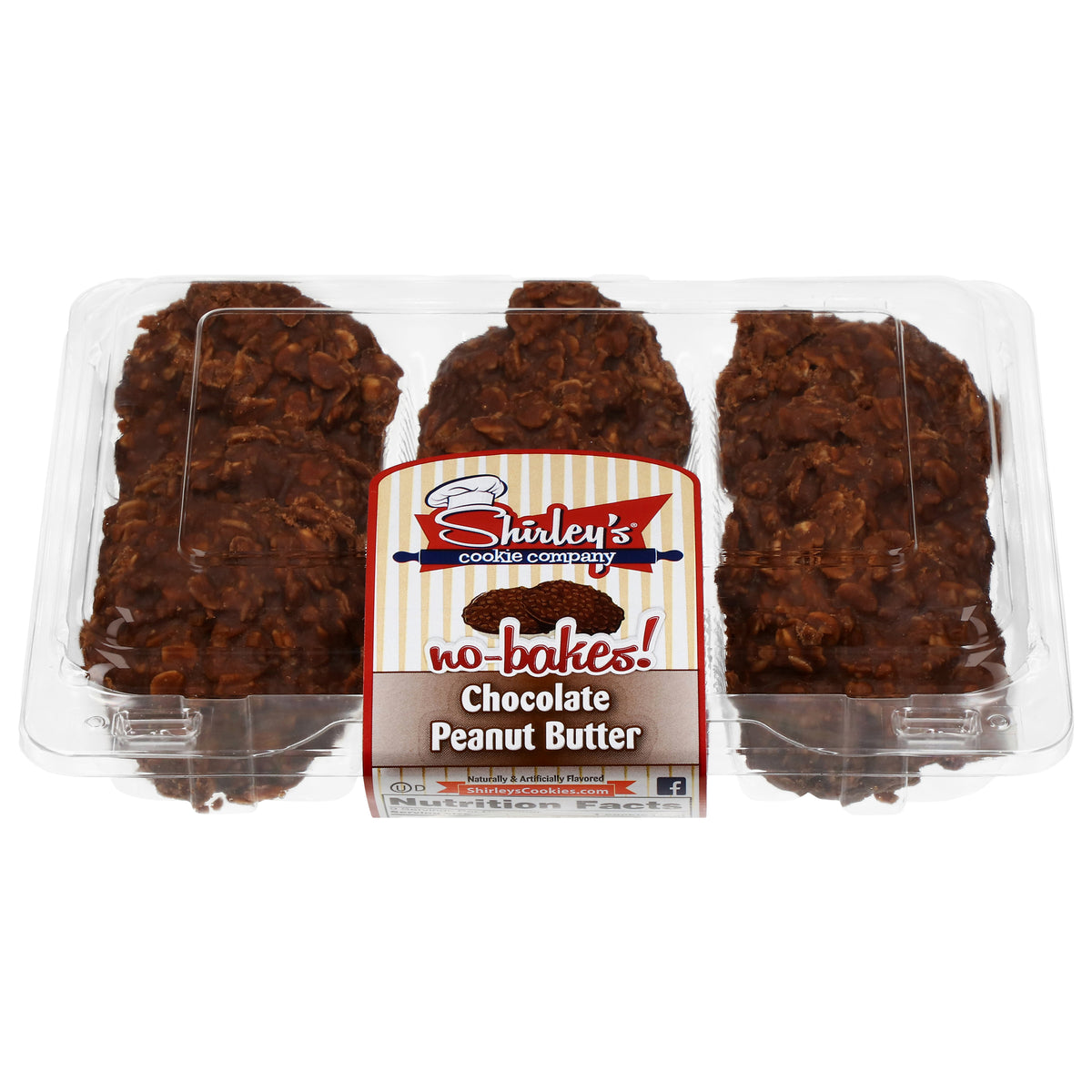 Shirley's Cookie Company No-Bakes! Chocolate Peanut Butter Cookies 13.5 oz