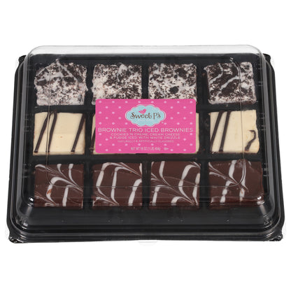 Sweet P's Bake Shop Trio Iced Brownies Brownie 16 oz