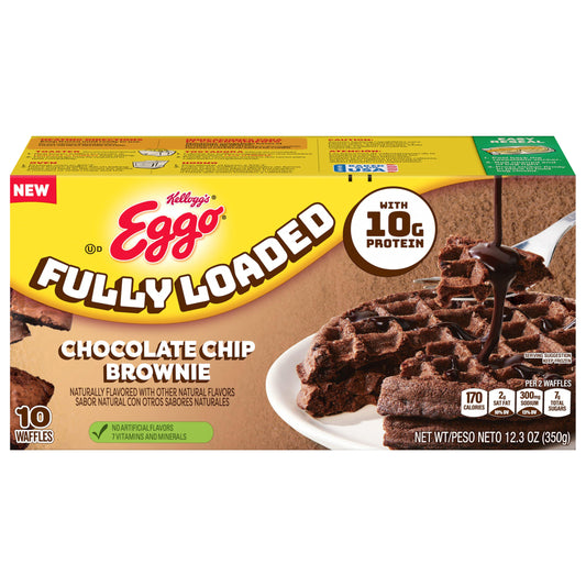 Eggo Waffles Fully Loaded Chocolate Chip Brownie 12.3oz