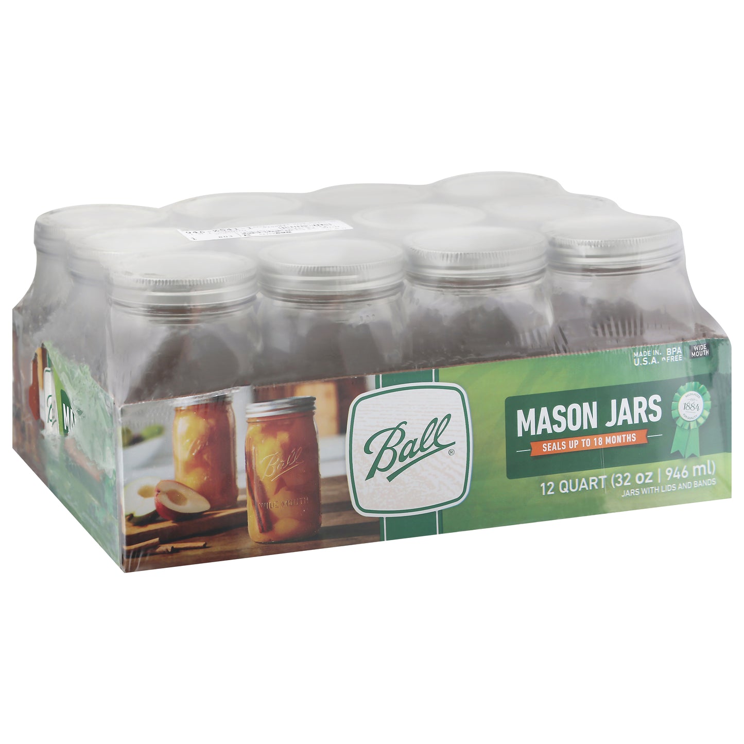 Ball 12 Quart Wide Mouth Mason Jars 12 ea