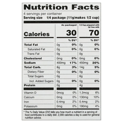 Food Club Essential Choice Reduced Calorie Instant Chocolate Pudding & Pie Filling 1.5 oz