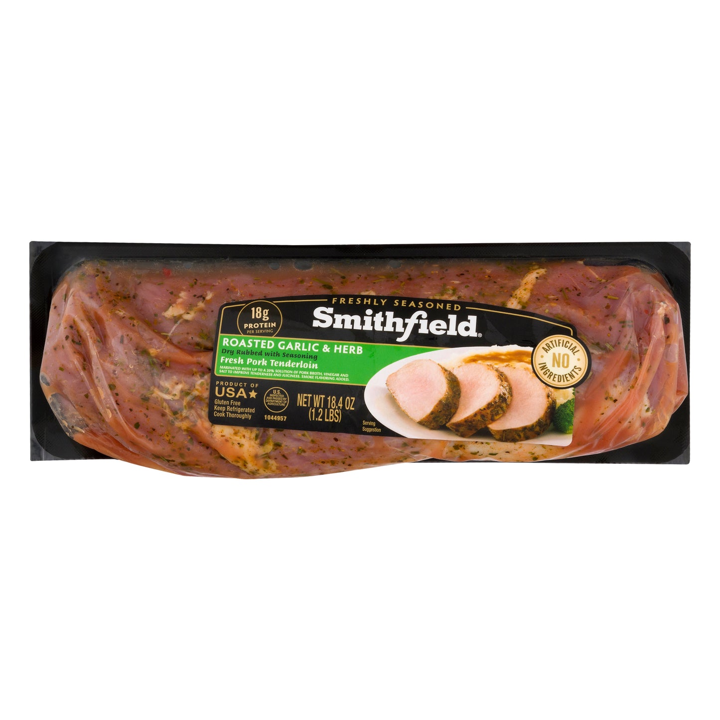 Smithfield Roasted Garlic & Herb Fresh Pork Tenderloin 18.4 oz