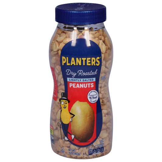 Planters Dry Roasted Lightly Salted Peanuts 16 oz