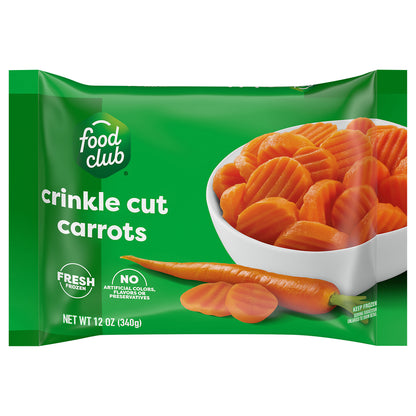Food Club Crinkle Cut Carrots 12 oz