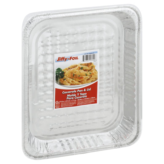 Jiffy Foil Casserole Pan & Lid 1 ea