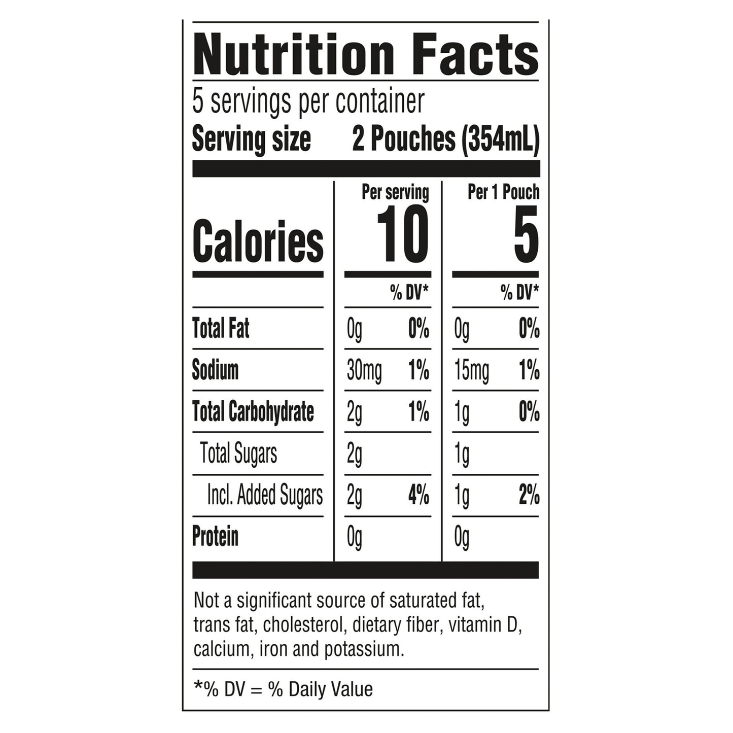 Capri Sun Roarin' Waters Fruit Punch Flavored with other natural flavor Water Beverage, 10 ct Box, 6 fl oz Drink Pouches