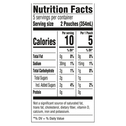 Capri Sun Roarin' Waters Fruit Punch Flavored with other natural flavor Water Beverage, 10 ct Box, 6 fl oz Drink Pouches