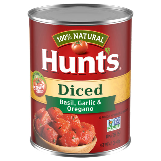 Hunt's Diced Tomatoes with Basil Garlic and Oregano
