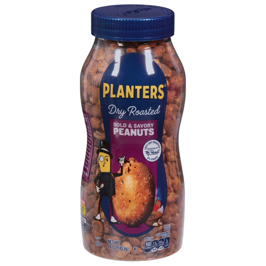 Planters Bold & Savory Dry Roasted Peanuts 16 oz