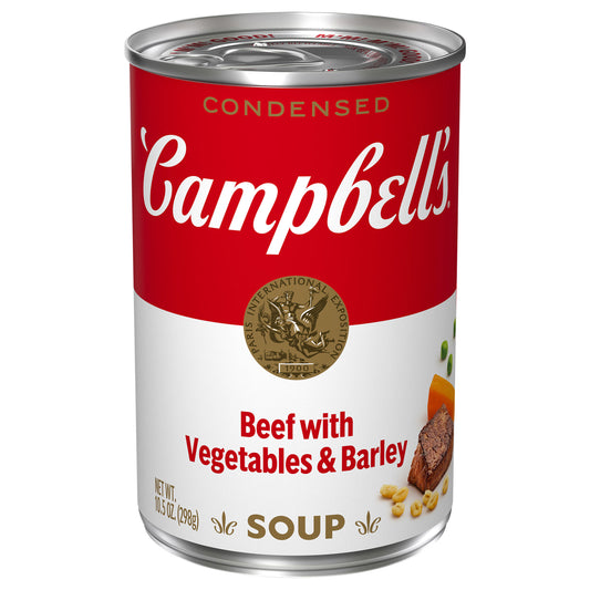 Campbell's Beef with Vegetables & Barley Condensed Soup 10.5 oz