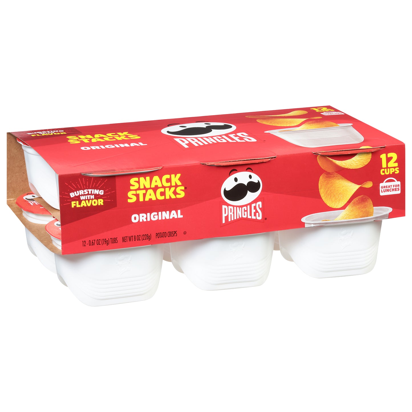 Pringles Snack Stacks Original Potato Crisps 12 - 0.67 oz Tubs