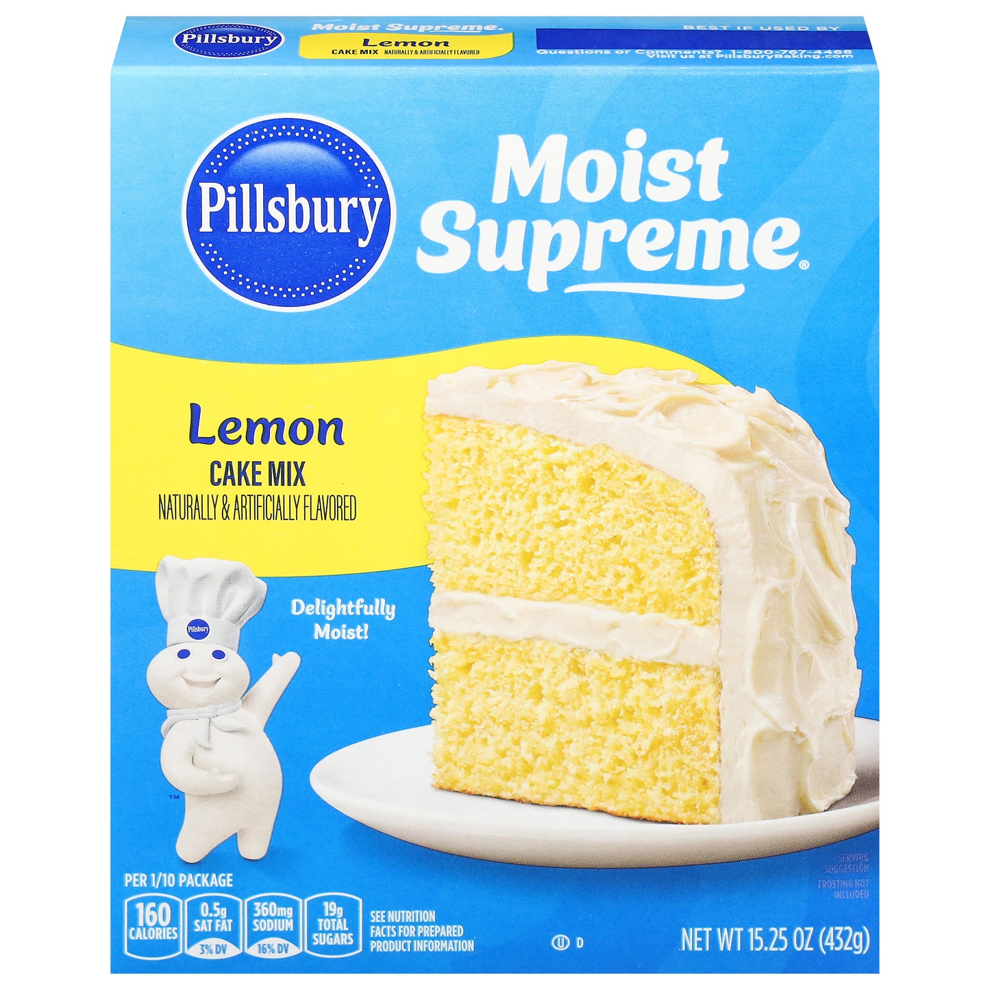 Pillsbury Moist Supreme Lemon Cake Mix 15.25 oz