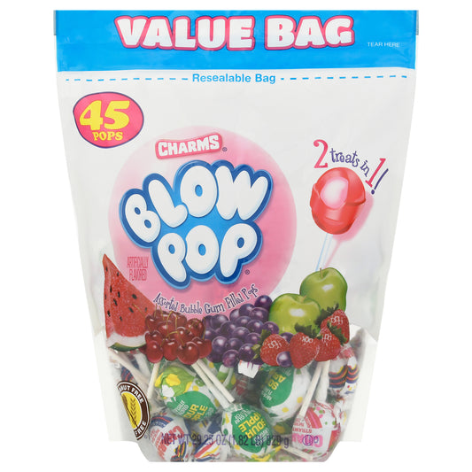 Charms Blow Pop Assorted Candy Value Bag 29.25 oz