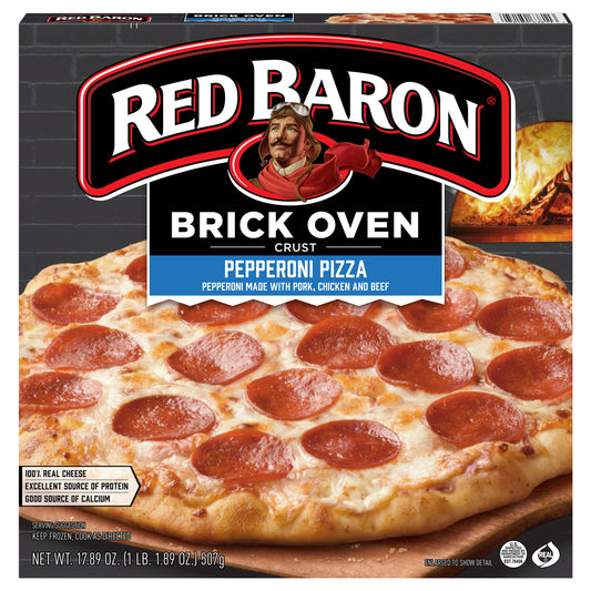 Red Baron Brick Oven Crust Pepperoni Pizza 17.89 oz
