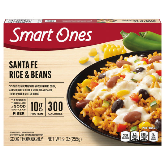 Smart Ones Santa Fe Rice & Beans Frozen Meal, 9 oz Box