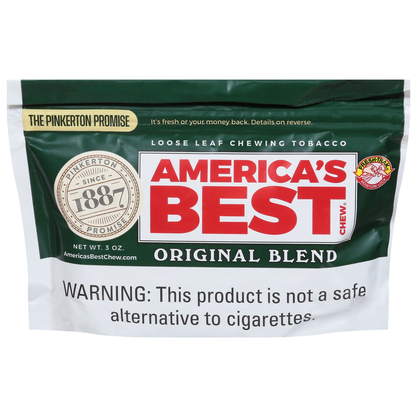 America's Best Chew Loose Leaf Original Blend Chewing Tobacco 3 oz