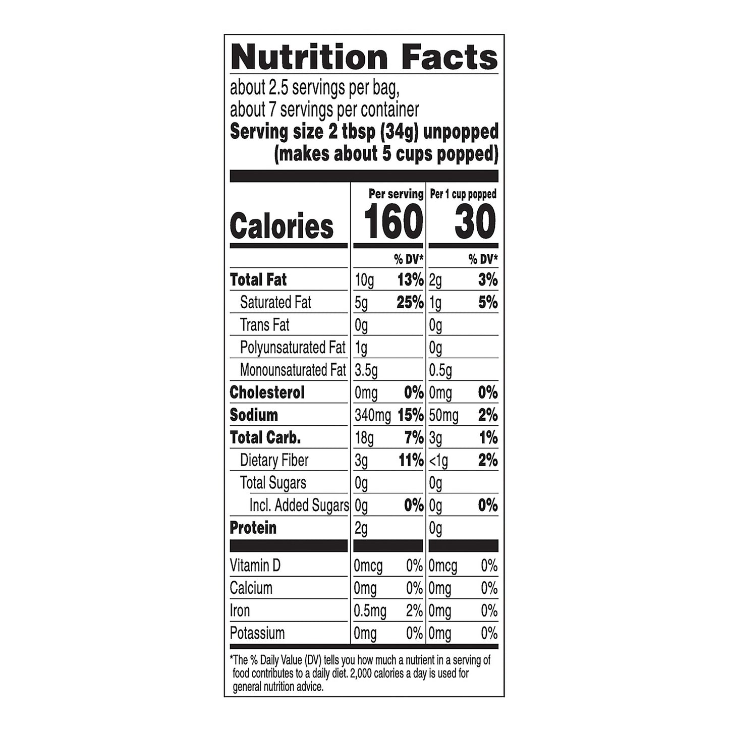 Orville Redenbacher's Movie Theater Butter Microwave Popcorn, 3.29 Ounce Classic Bag, 3-Count