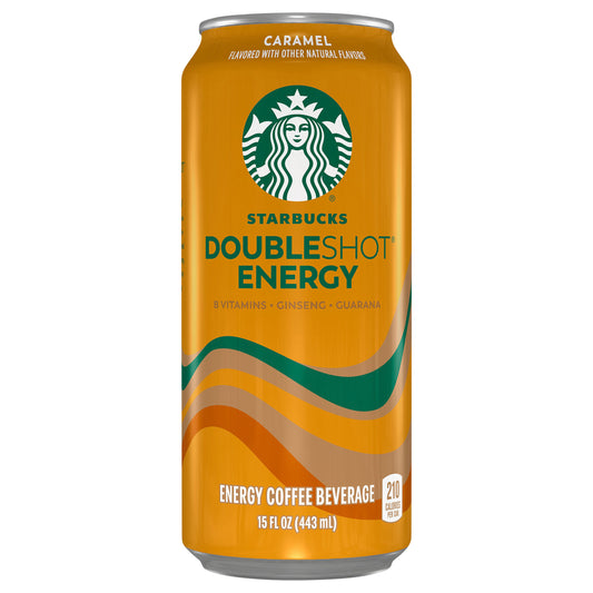 Starbucks Doubleshot Energy Coffee Beverage Caramel 15 Fl Oz