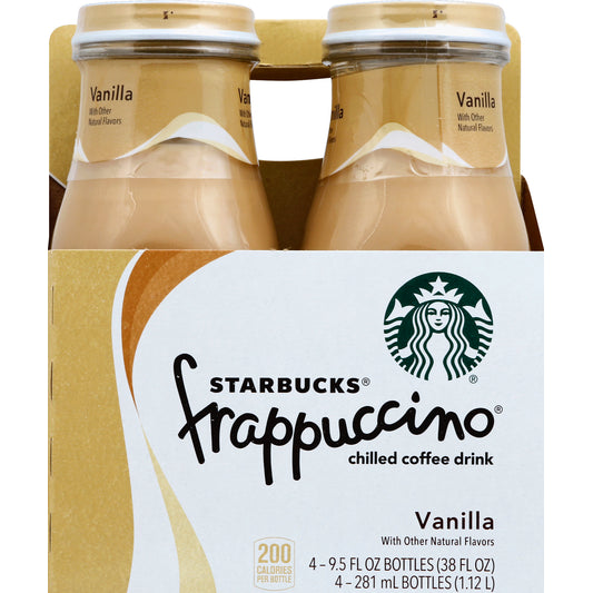 Starbucks Coffee Drink 4 ea - frappuccino chilled coffee drink Vanilla With Other Natural Flavors