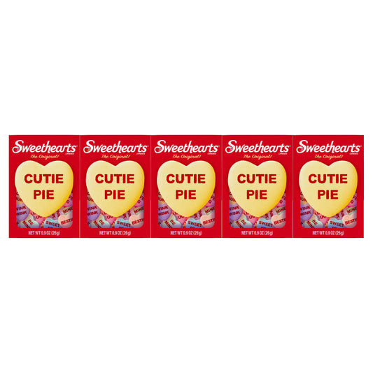 Sweethearts Conversation Hearts Tablet Candy, 0.9oz 5pk