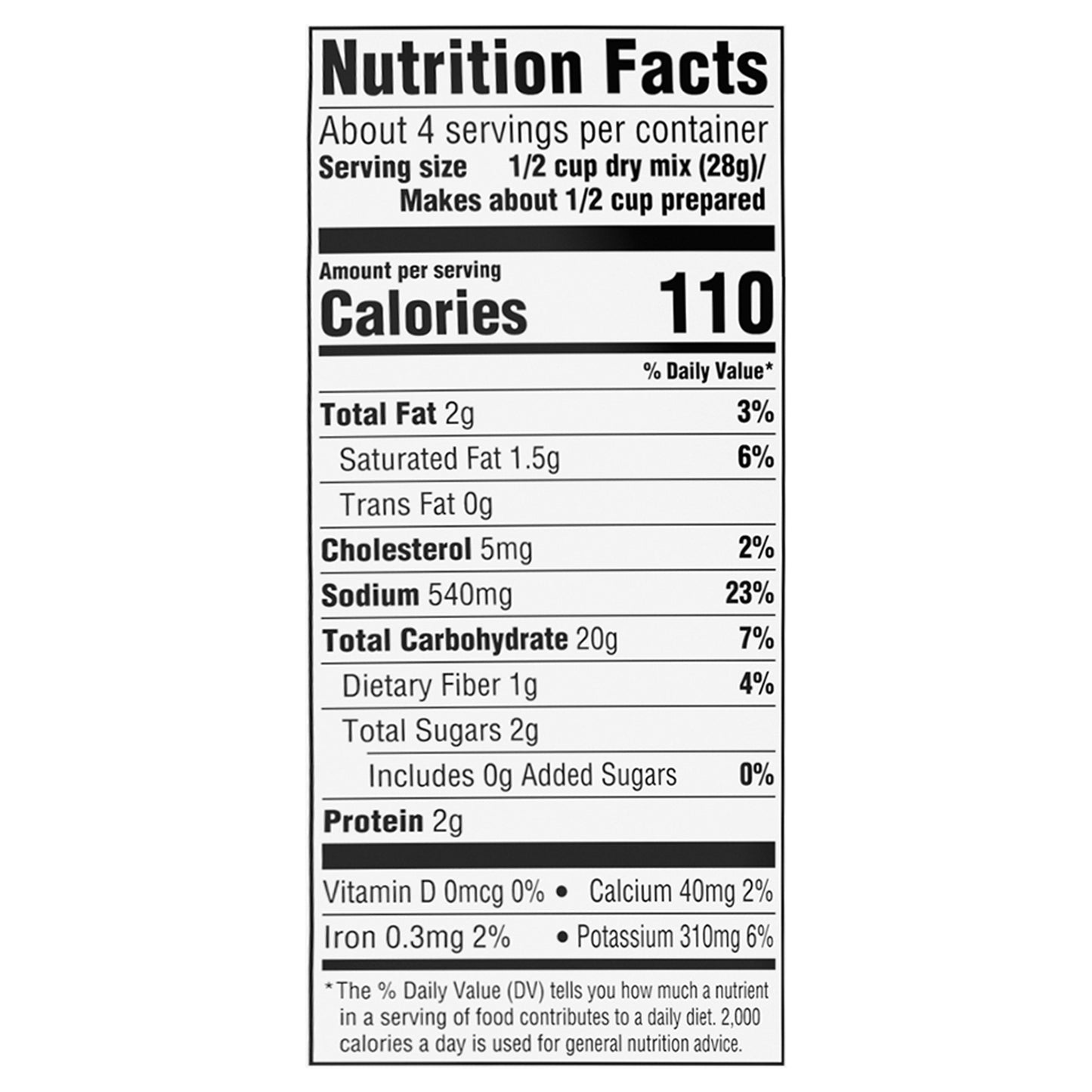 Food Club Instant Butter & Herb Mashed Potatoes 4 oz