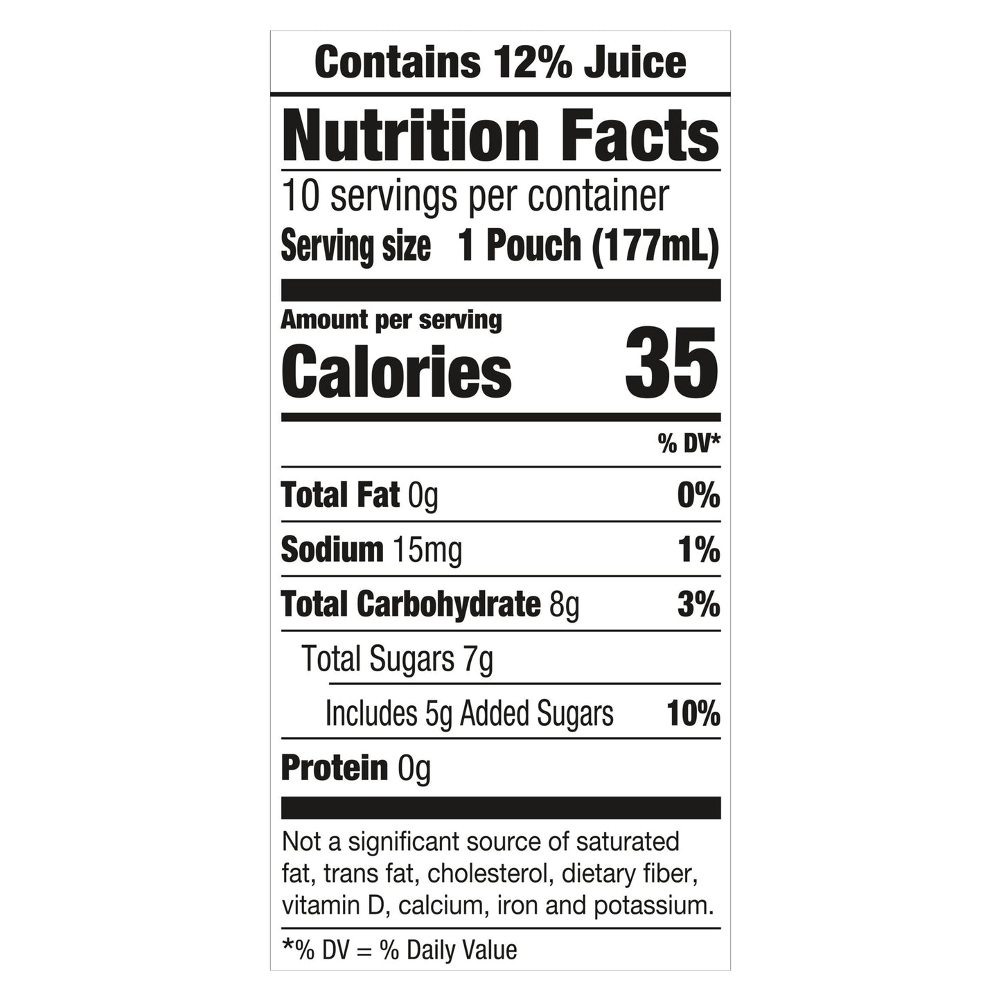 Capri Sun Wild Cherry Flavored with other natural flavor Juice Drink Blend, 10 ct Box, 6 fl oz Pouches