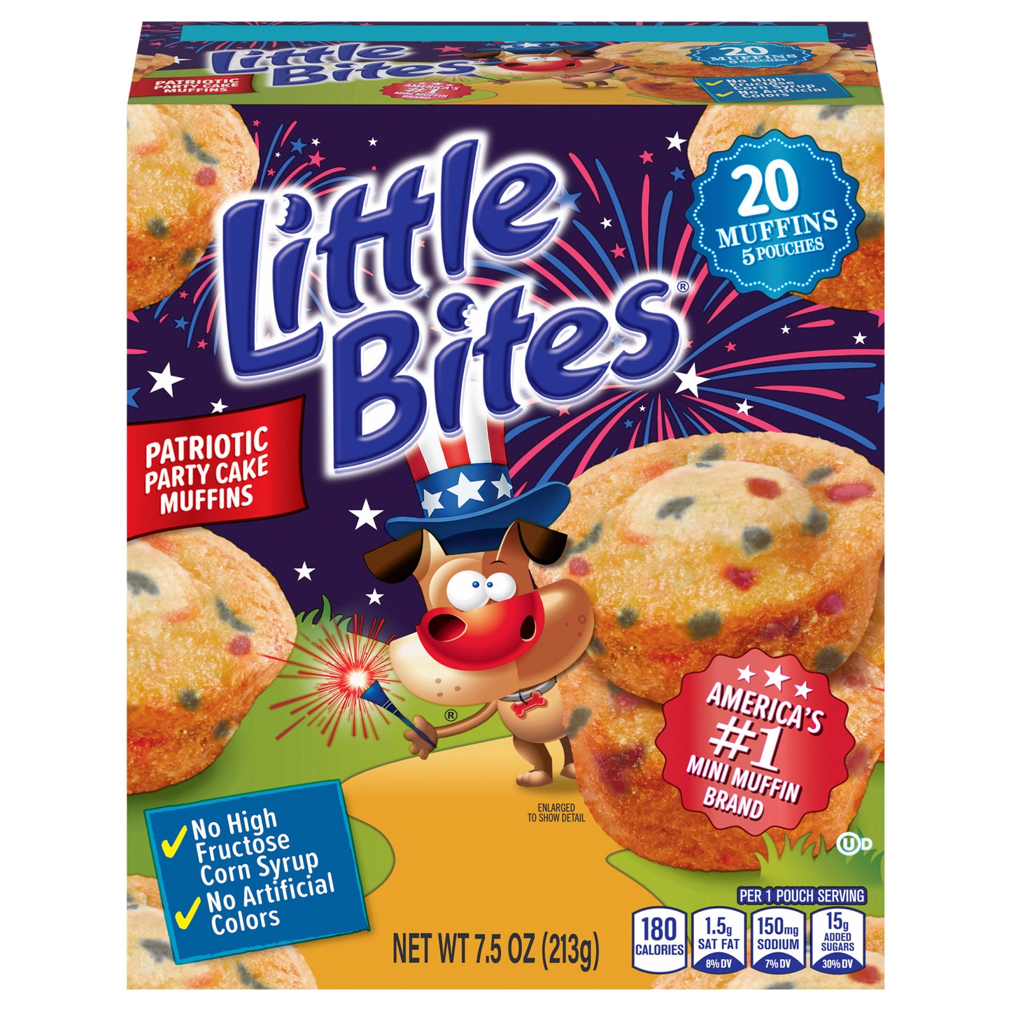 Entenmann's Little Bites Party Cake Mini Muffins, 5 packs, 7.5 oz