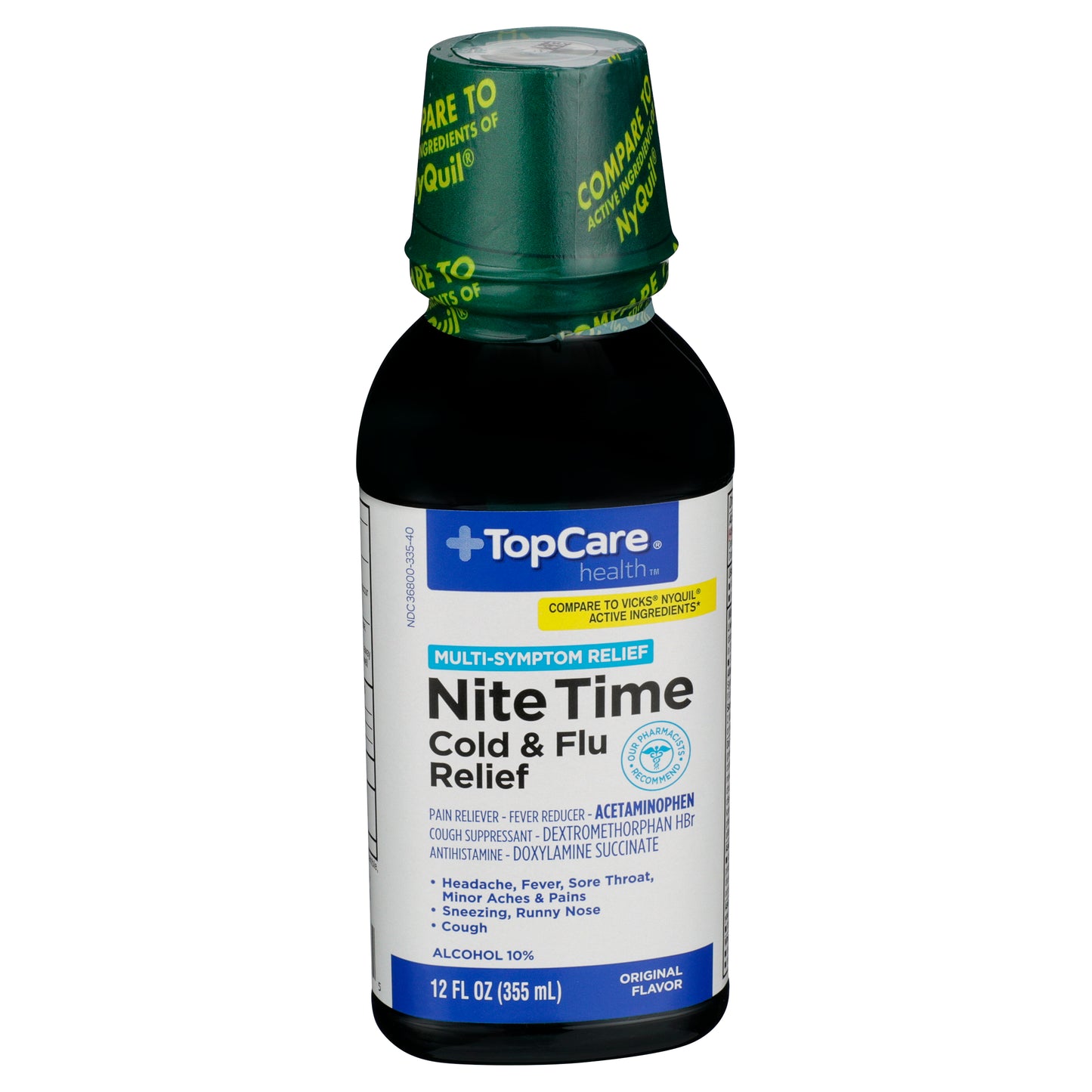 TopCare TOPCARE COLD/FLU NT-TM LIQ ORIG 12 OZ