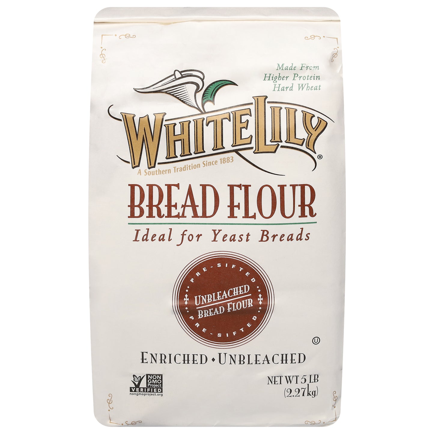 White Lily Unbleached Enriched Bread Flour 5 lb