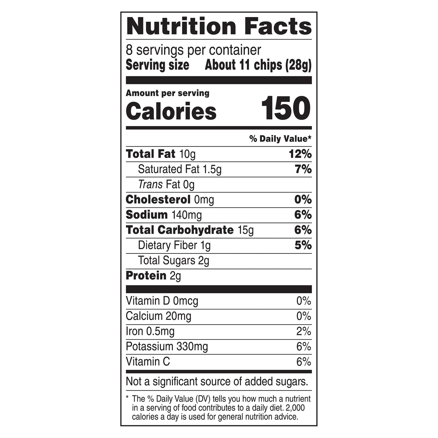 Ruffles Potato Chips Sour Cream & Onion Flavored 8 Oz