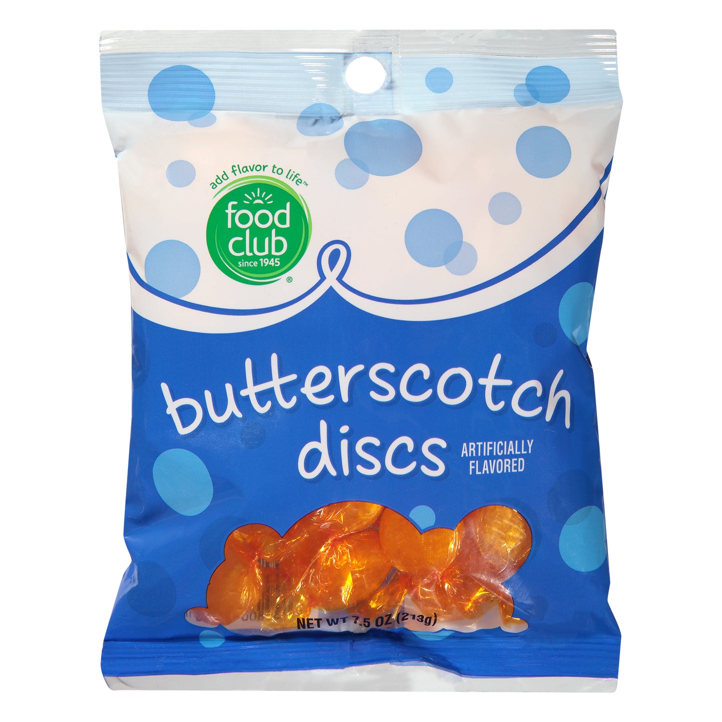 Food Club Butterscotch Discs 7.5 oz