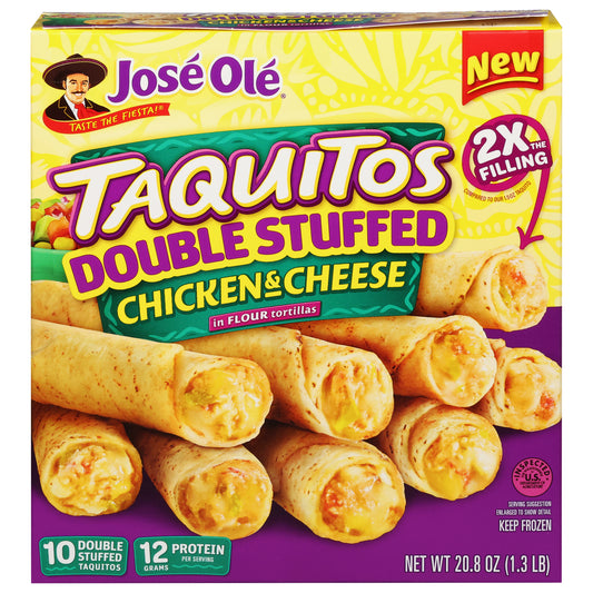 Jose Ole Double Stuffed Chicken & Cheese Taquitos 10 ea