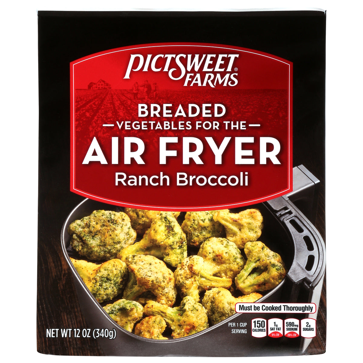 Pictsweet Farms Vegetables for the Air Fryer Breaded Ranch Broccoli 12 oz