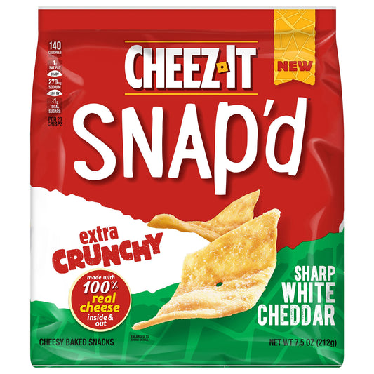 Cheez-It® Snap'd Sharp White Cheddar Cheese Cracker Chips